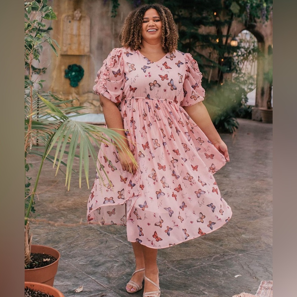 JessaKae Butterfly Blossom Dress size 2XL